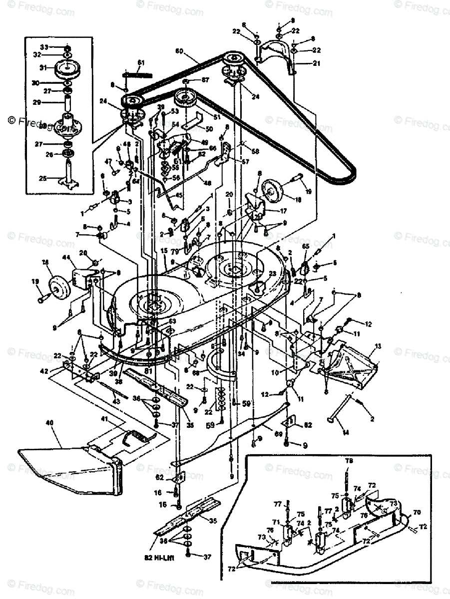 husqvarna riding mower deck parts diagram