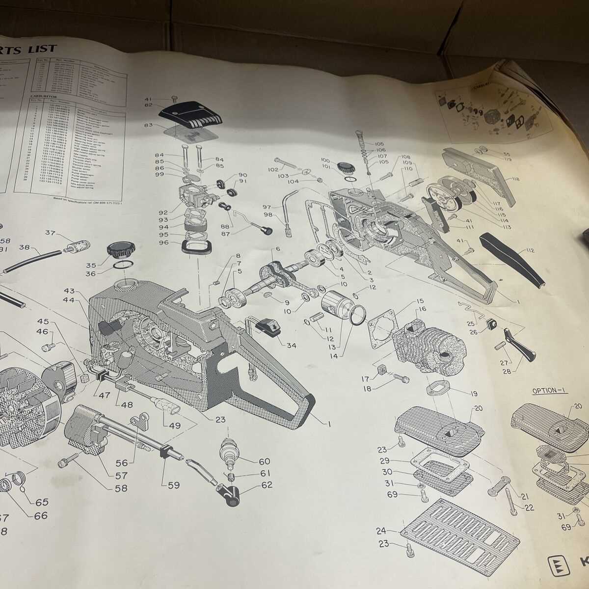 chainsaw part diagram