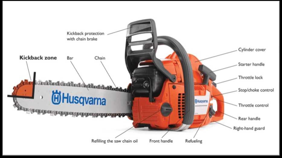 chainsaw part diagram