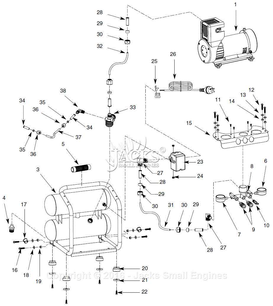 champion compressor parts diagram