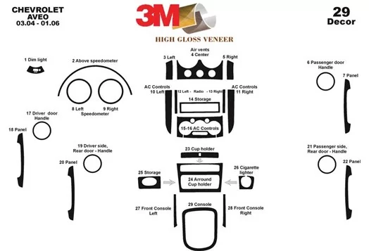 chevrolet aveo parts diagram