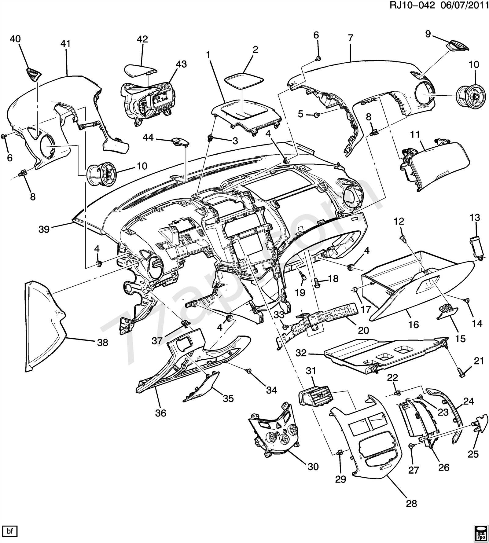 chevy sonic parts diagram