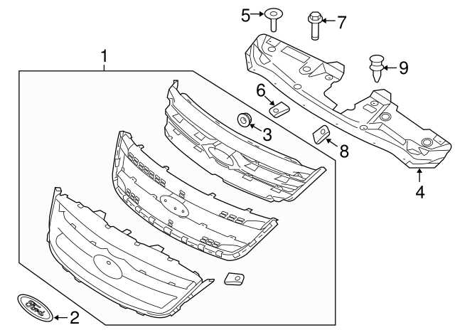 ford taurus parts diagram