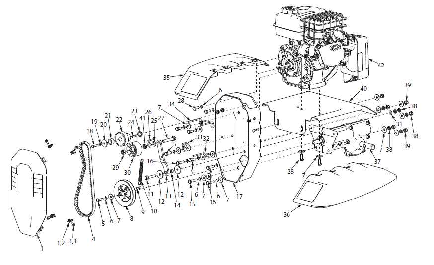 husqvarna tiller parts diagram