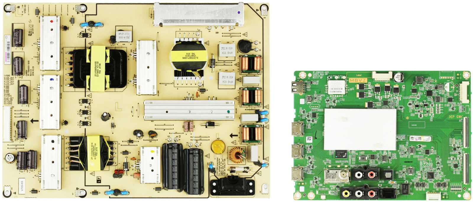 vizio tv parts diagram