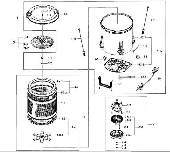 clothes washer parts diagram