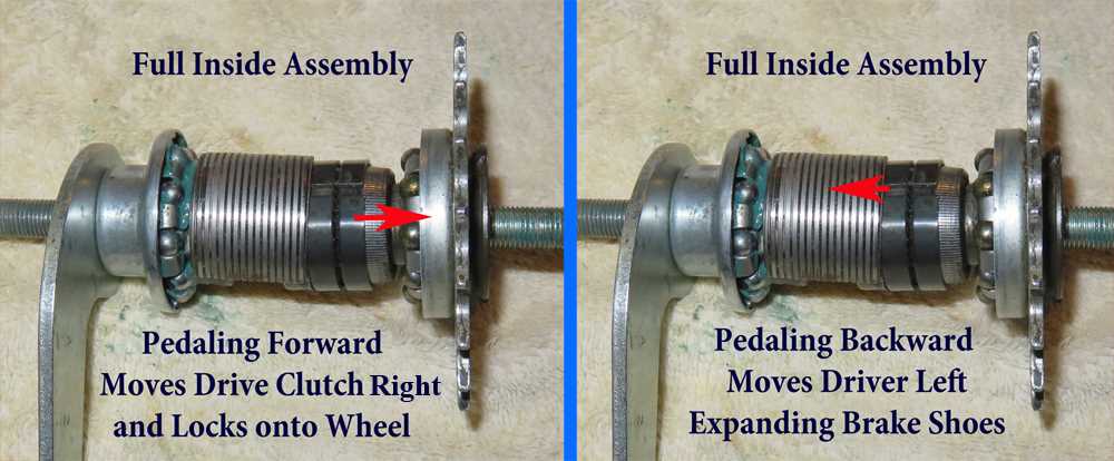 coaster brake parts diagram