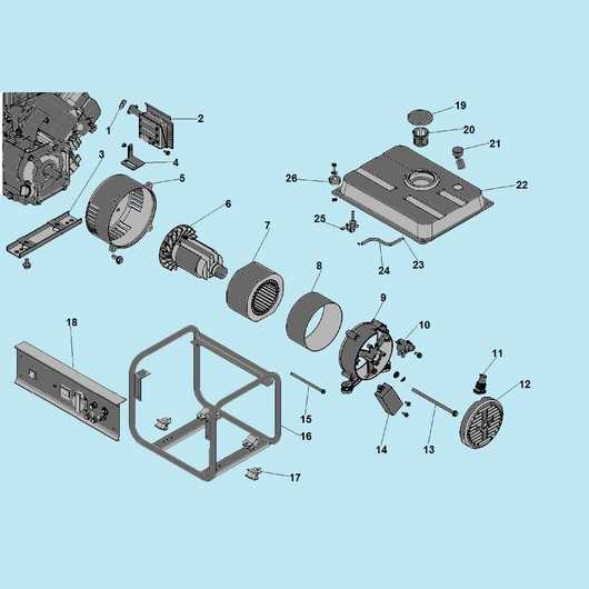 coleman generator parts diagram