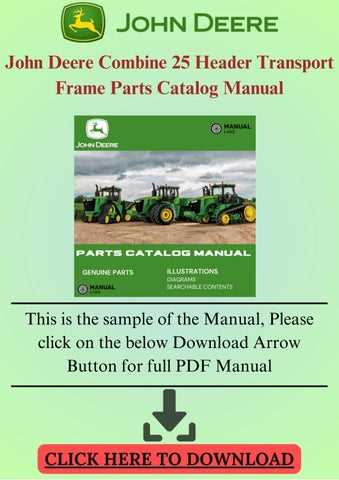 combine header parts diagram