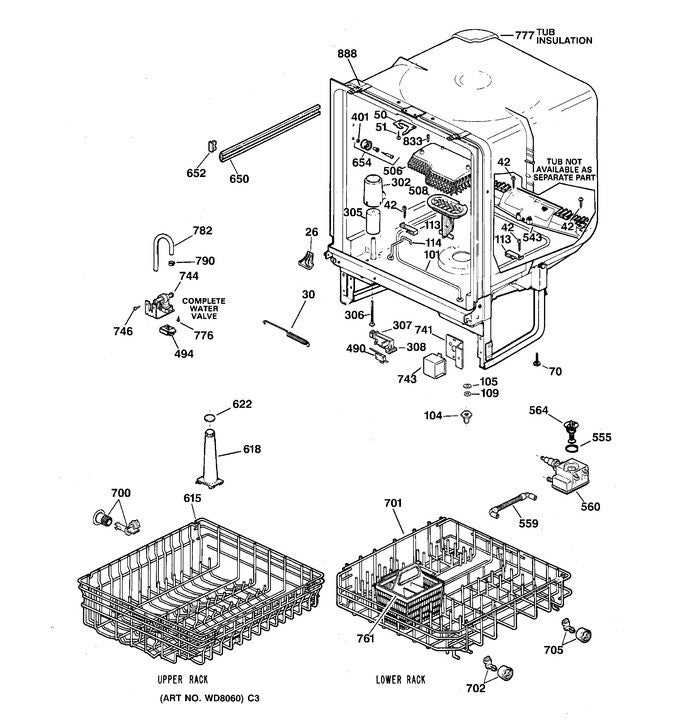 hotpoint range parts diagram