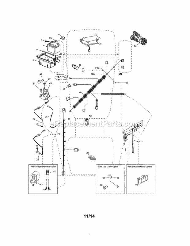 craftsman 30 inch riding mower parts diagram