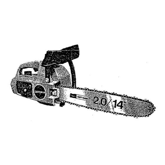 craftsman 358 chainsaw parts diagram