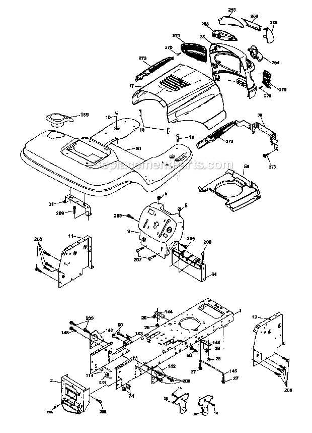 craftsman dlt 2000 parts diagram