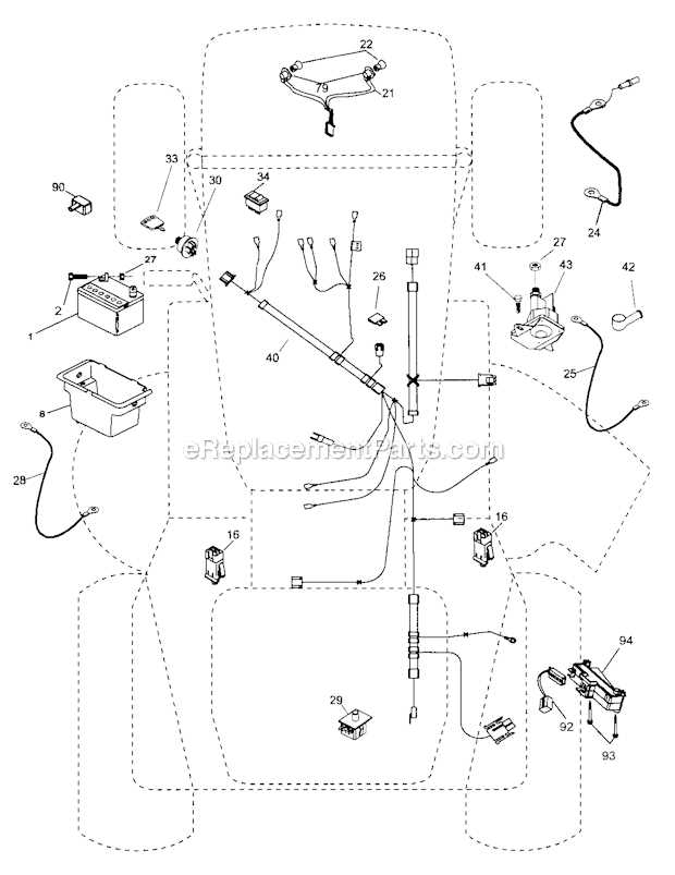 craftsman electric lawn mower parts diagram