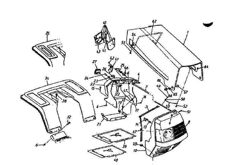 craftsman lt1000 mower deck parts diagram