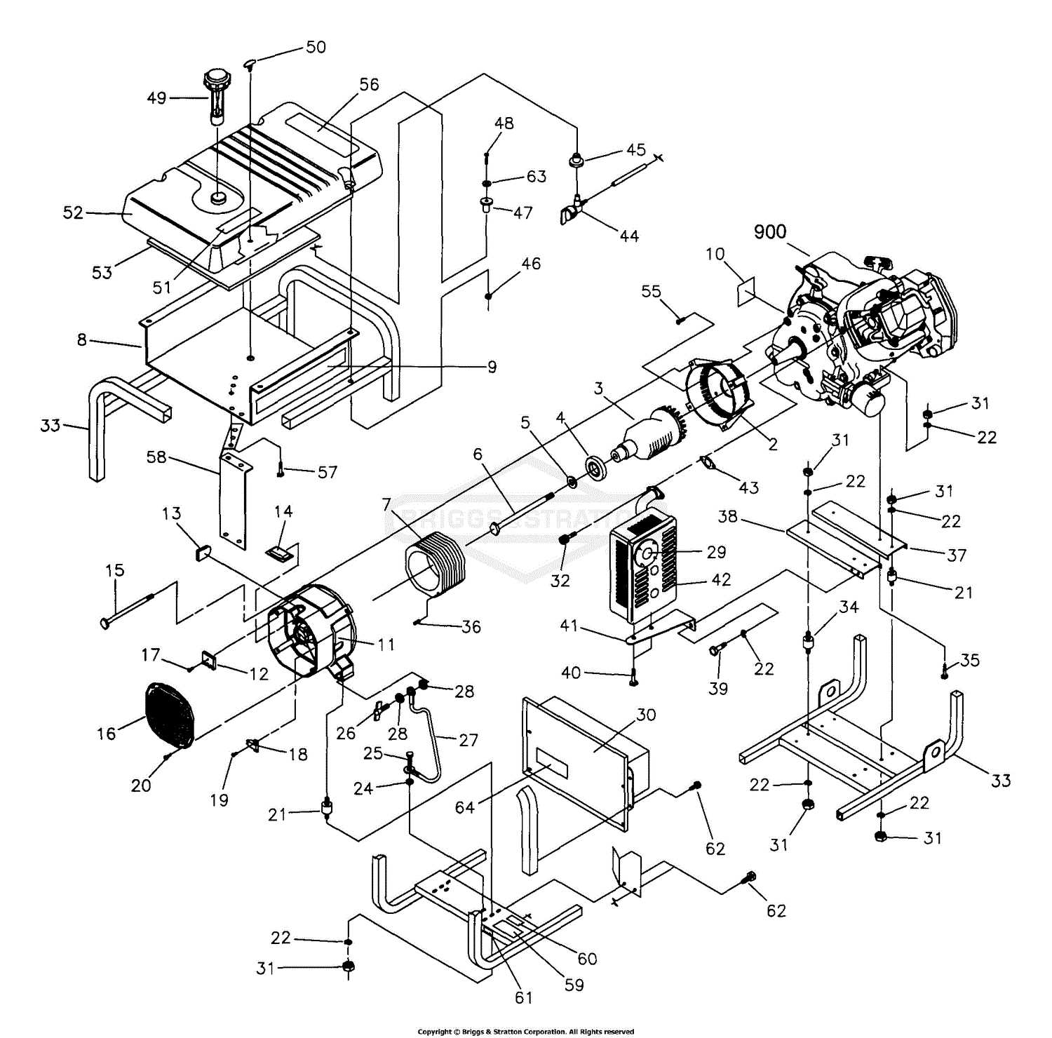 craftsman platinum 7.00 190cc parts diagram