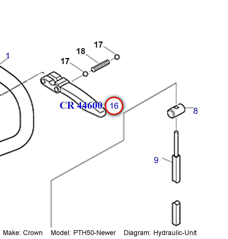 crown pth50 parts diagram