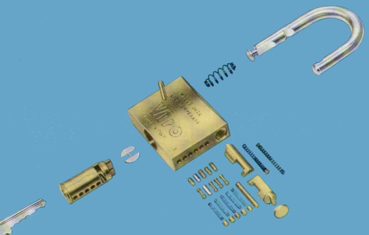 parts of a padlock diagram