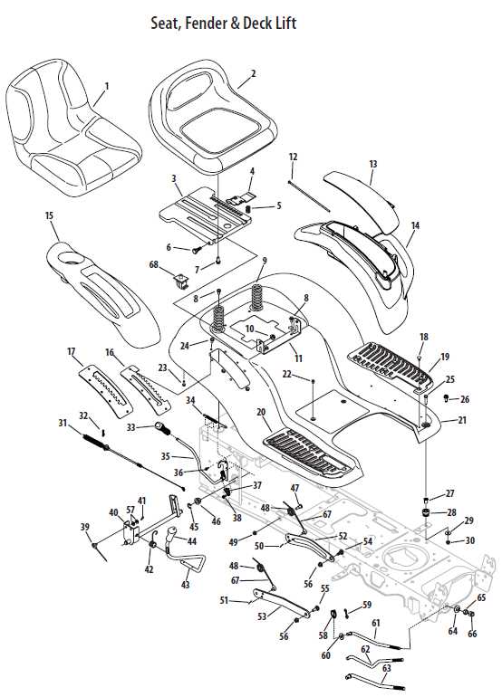 cub cadet 1042 parts diagram