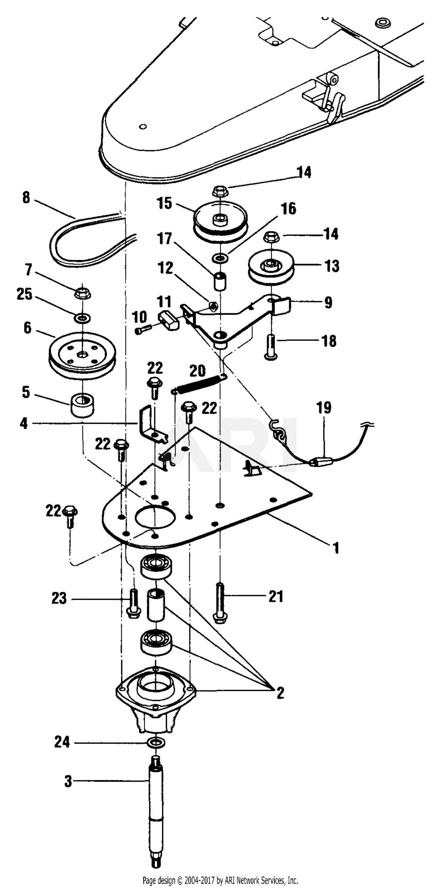 cub cadet series 2000 parts diagram