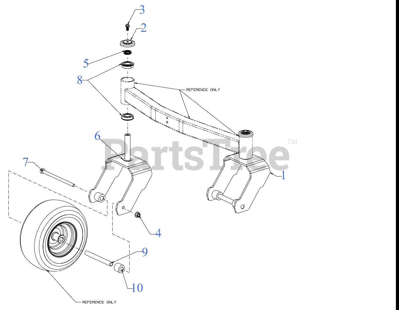 cub cadet zt2 60 parts diagram