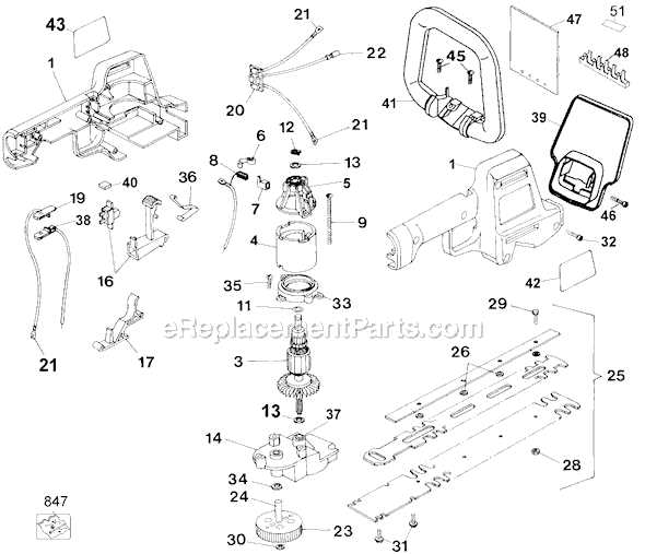 black decker gh1000 parts diagram