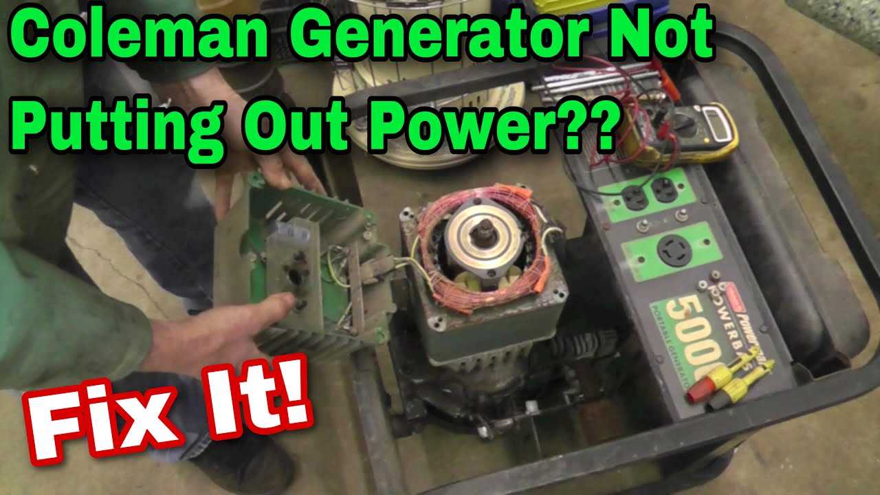 coleman generator parts diagram