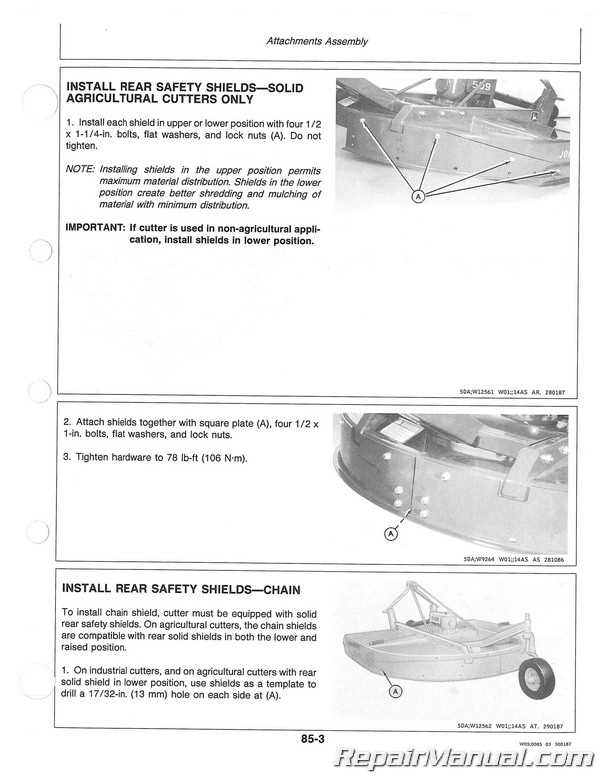 john deere 709 rotary cutter parts diagram