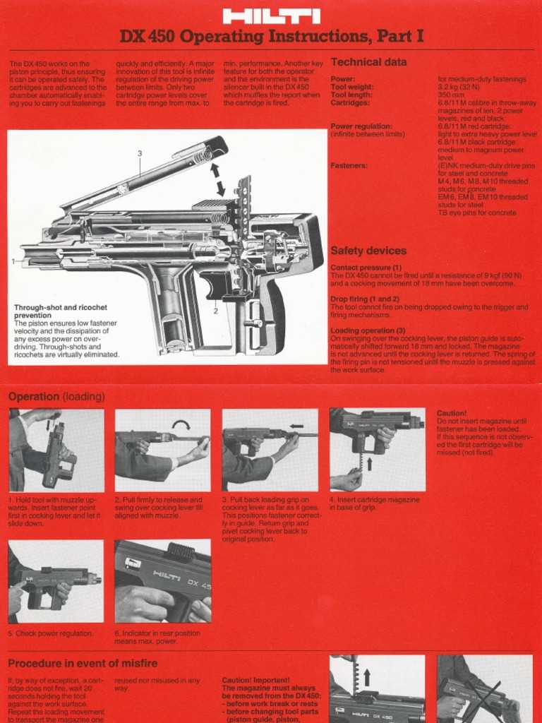 hilti dx450 parts diagram