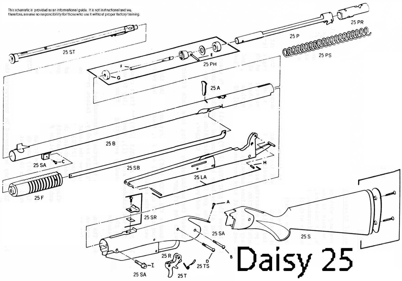 daisy model 25 parts diagram