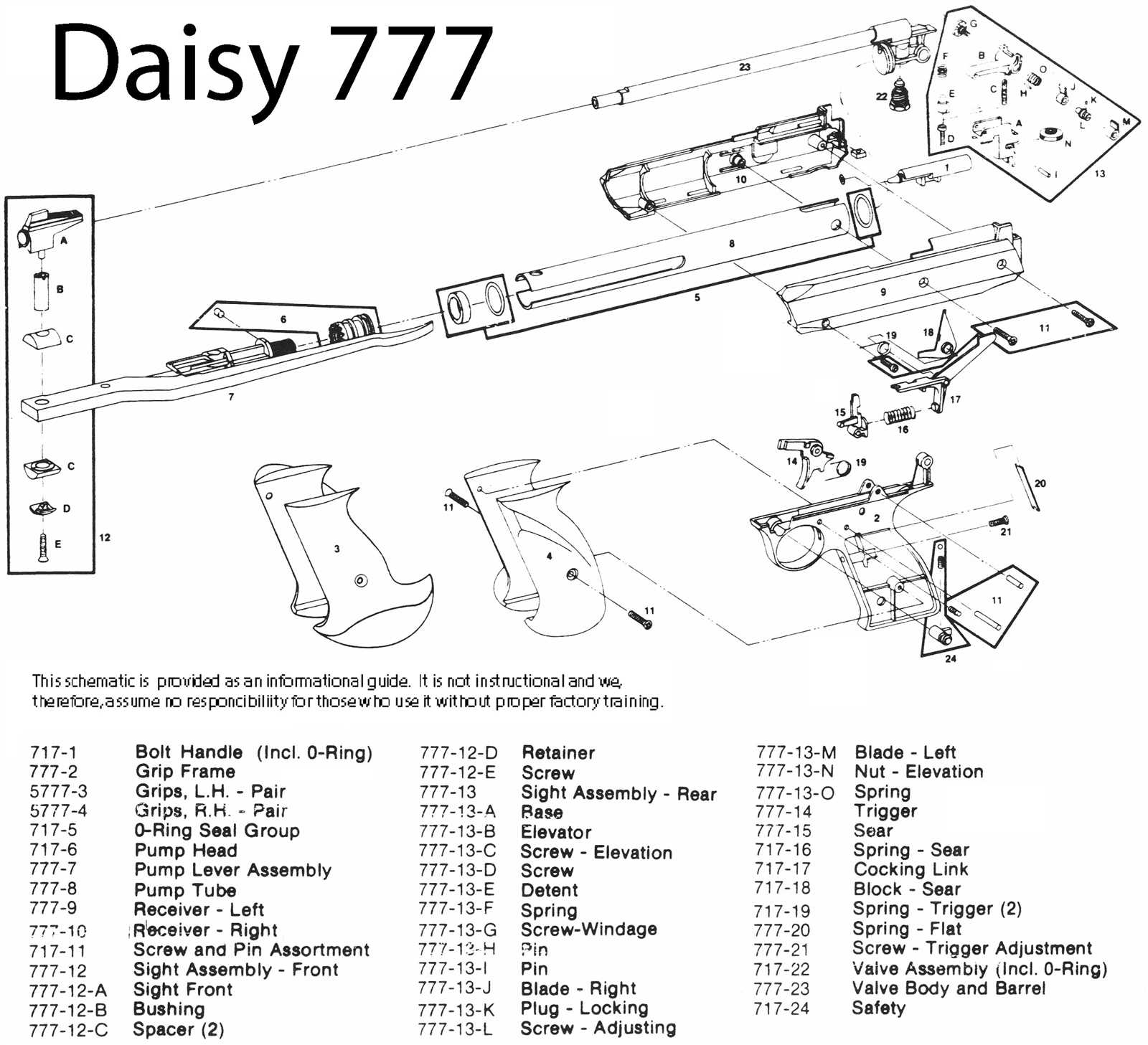 daisy powerline 340 parts diagram