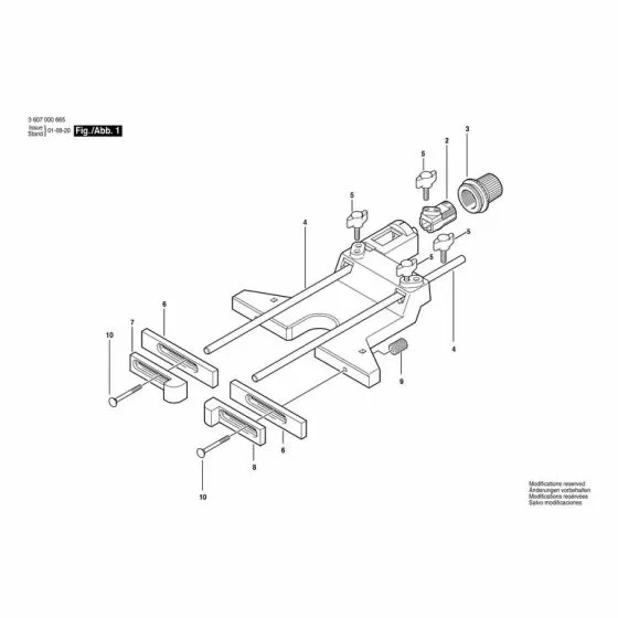 router table parts diagram