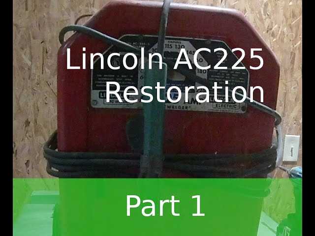 lincoln ac 225 parts diagram