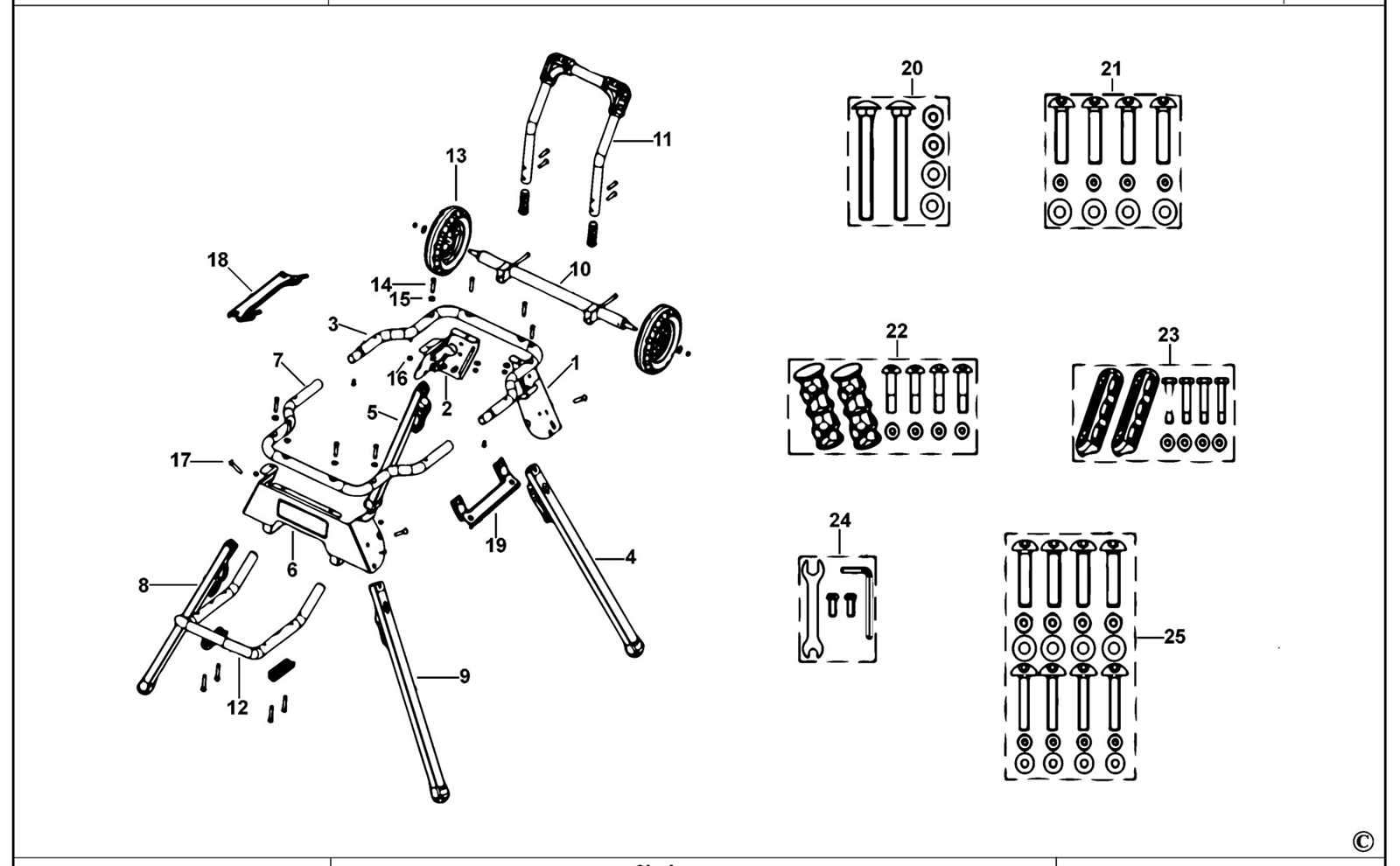 dewalt dwe7491 parts diagram