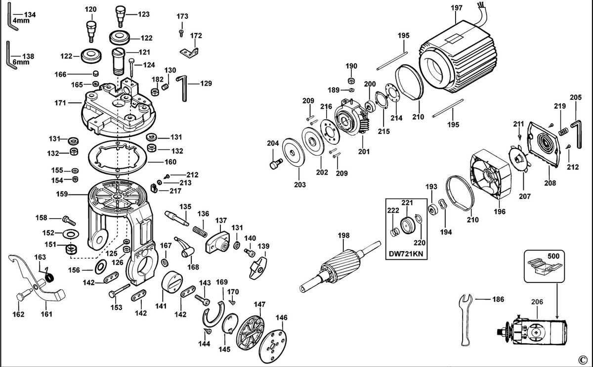 dewalt dwe7491 parts diagram