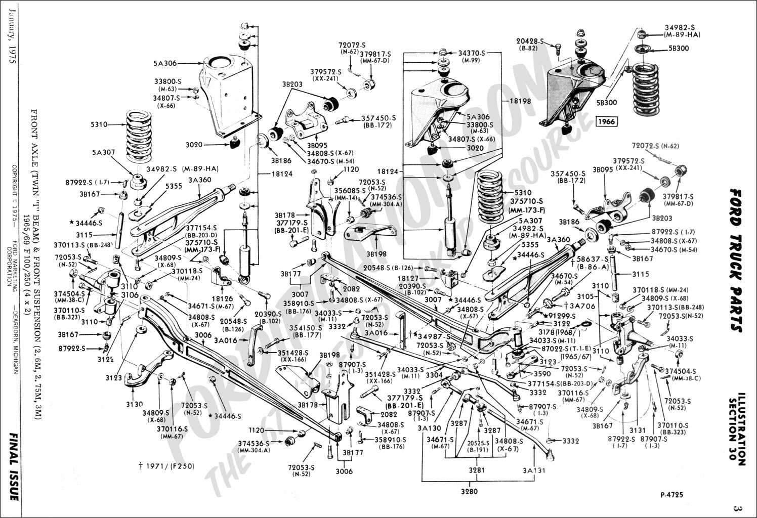 ford f350 4x4 front end parts diagram