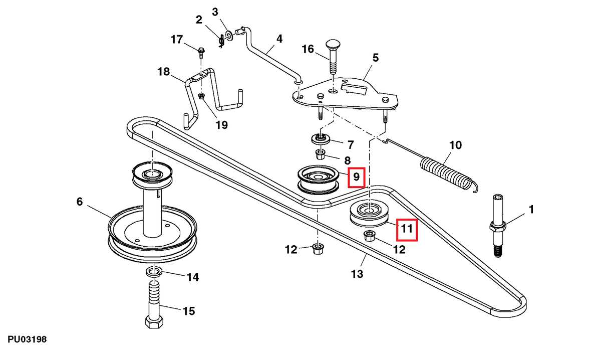 john deere l110 deck parts diagram