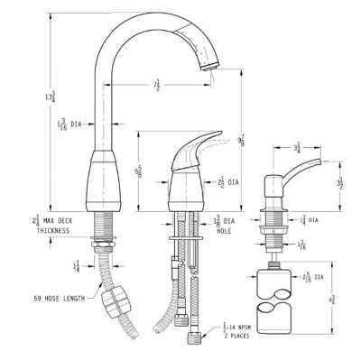 diagram of faucet parts