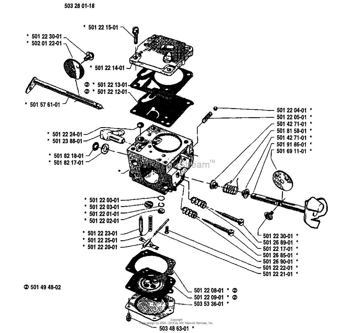 husqvarna 288xp parts diagram