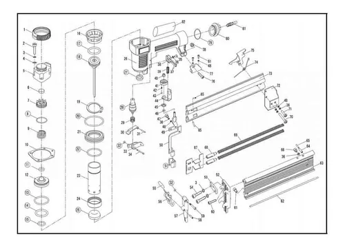 bostitch sb 1850bn parts diagram