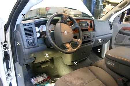 dodge ram interior parts diagram