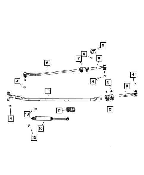 dodge ram steering parts diagram