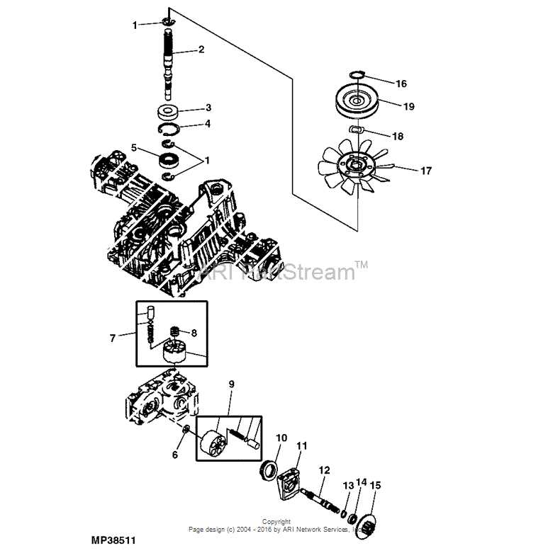 john deere gt245 parts diagram