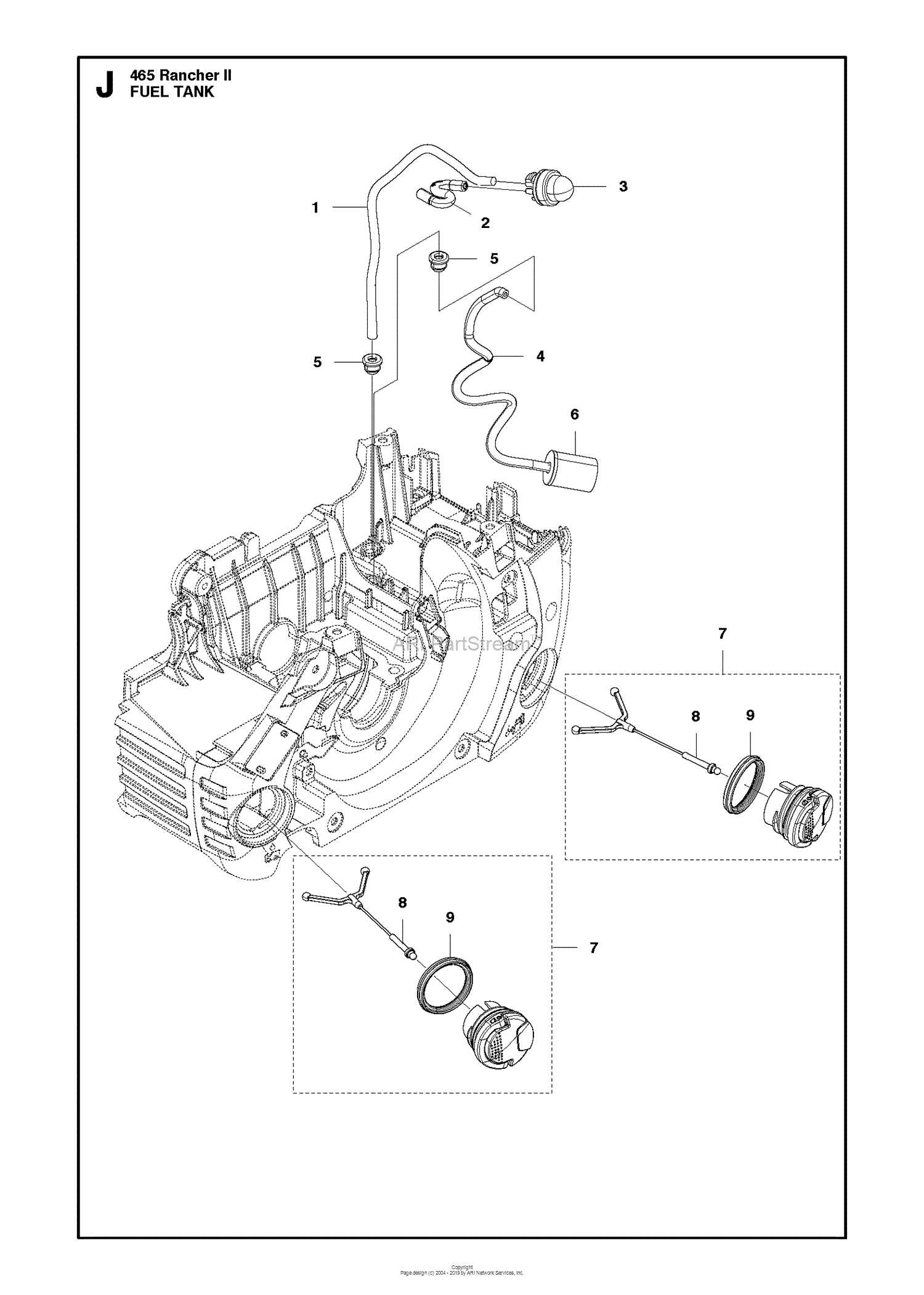 husqvarna 450 rancher ii parts diagram