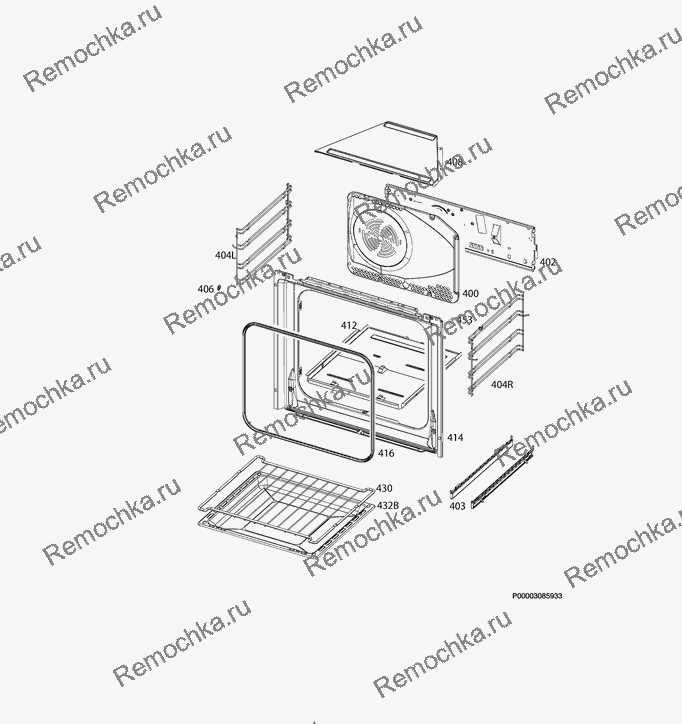 electrolux oven parts diagram