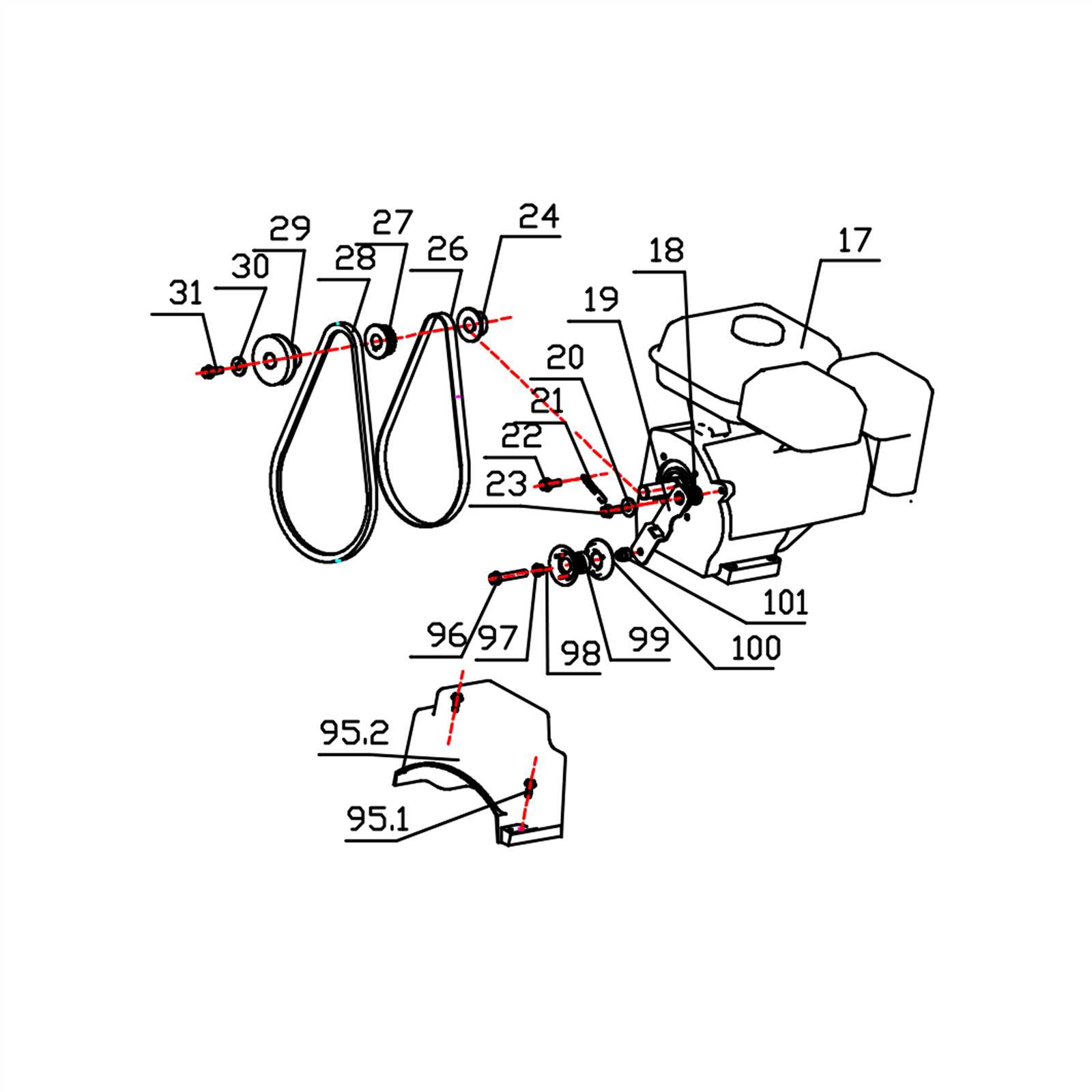 massimo snow blower parts diagram