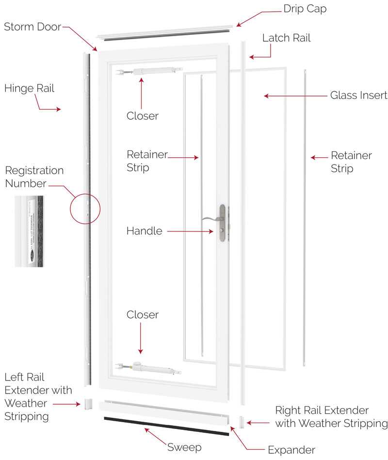 door frame parts names diagram