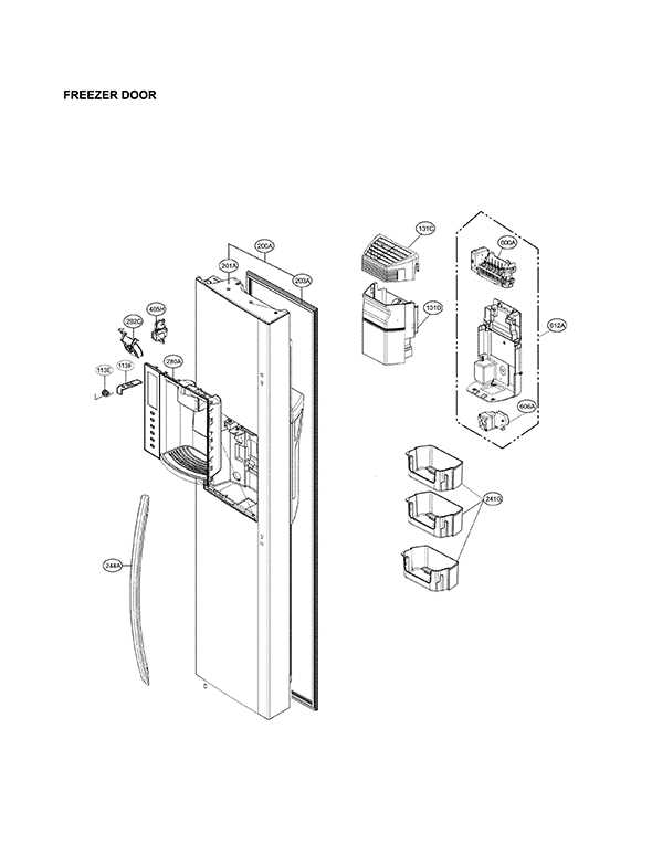 lg fridge freezer parts diagram