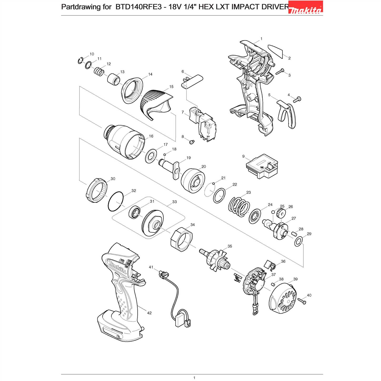 makita bhp452 parts diagram