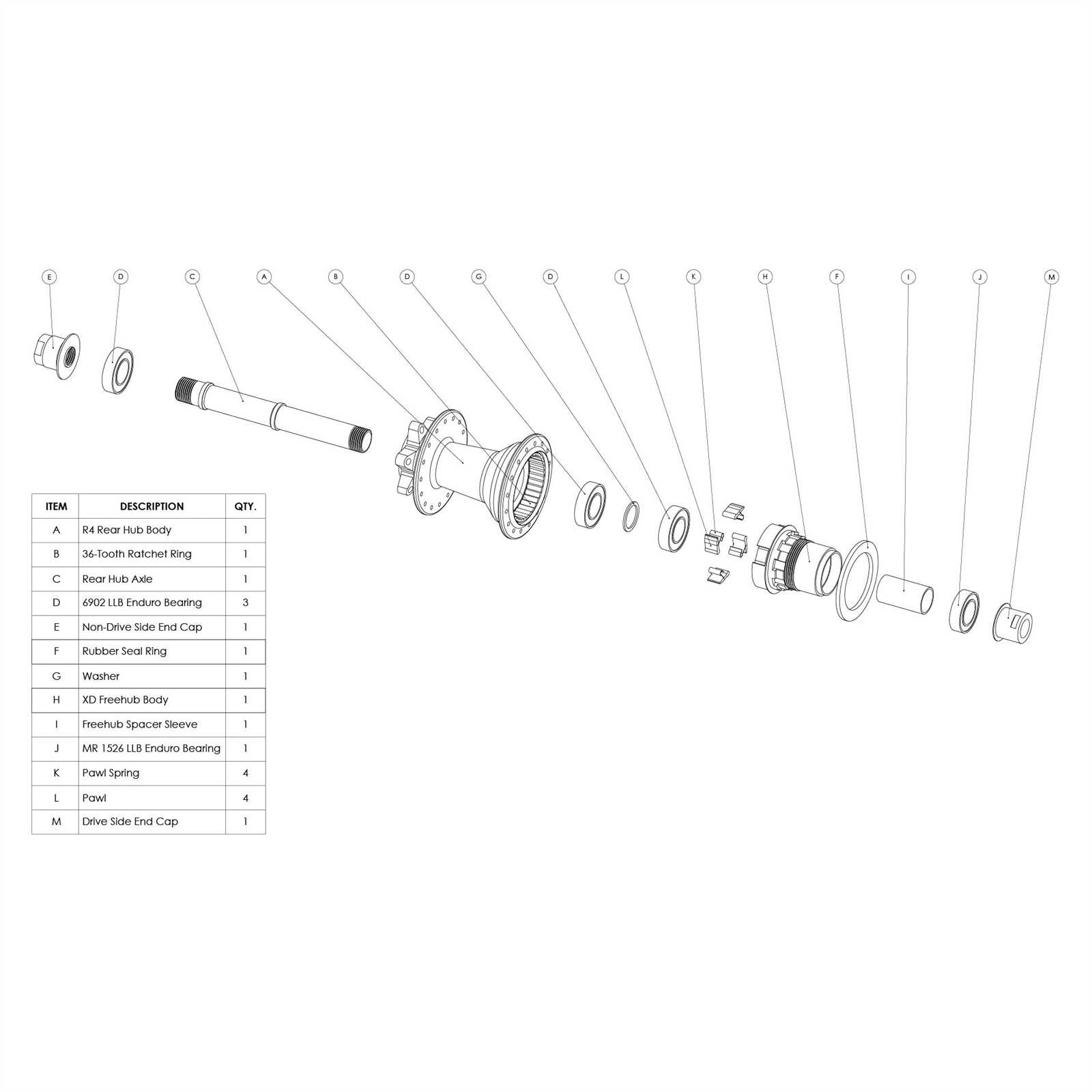 gt bike parts diagram